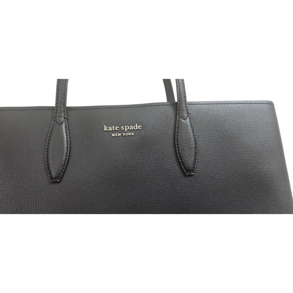 New Kate Spade All Day Large Tote Leather Black Multi - Picture 4 of 16